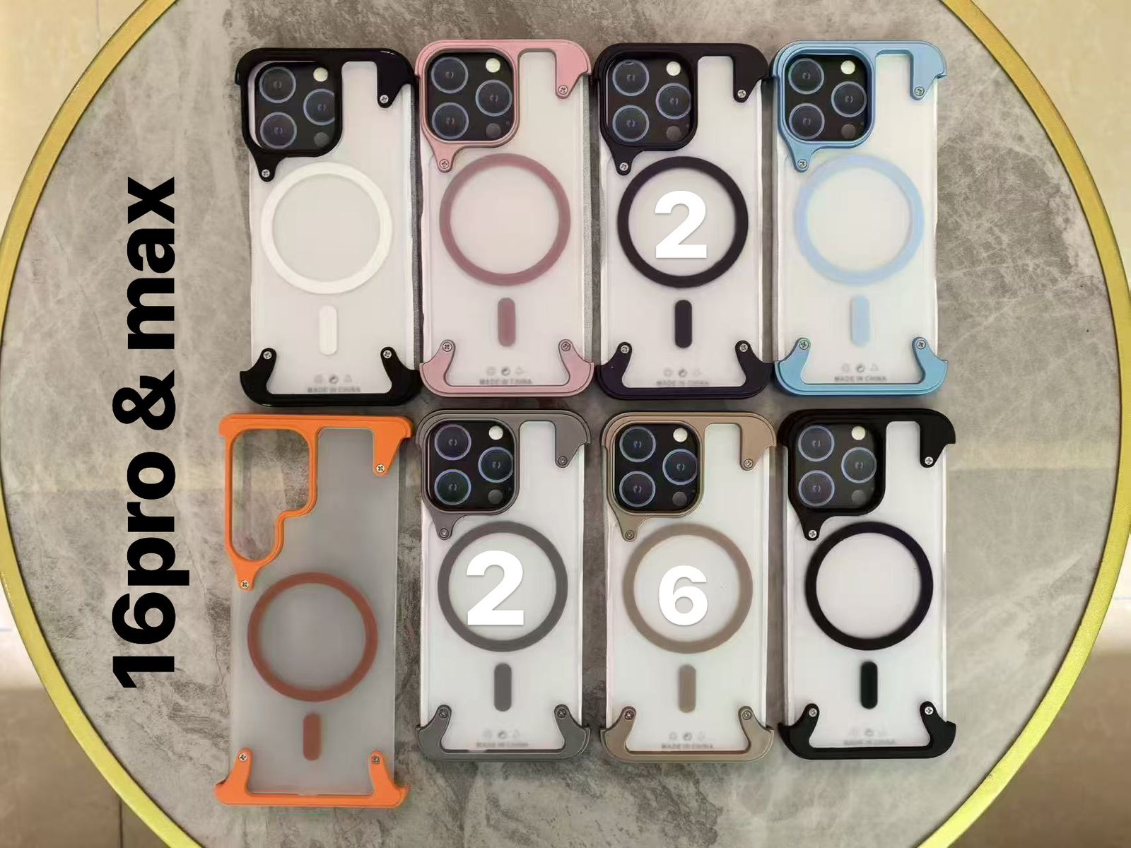 Metal matte Magsafe bumper case