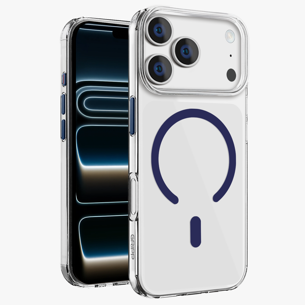 GRIPP Clear Xtreme Apple iPhone 17 Pro MagSafe Case with 8ft Drop Tested - Blue