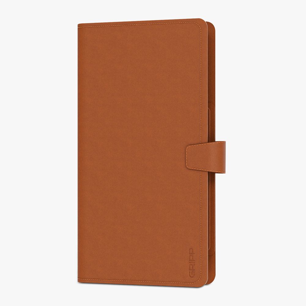 GRIPP Polo Book Wallet Apple iPhone 17 Pro Max and All MagSafe Phones up to 6.9" / 17.53 cm MagSafe Case - Camel