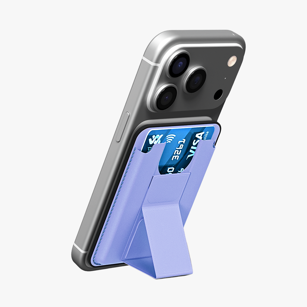 GRIPP Mag Pocket Stand MagSafe Wallet Card Holder - Light Blue