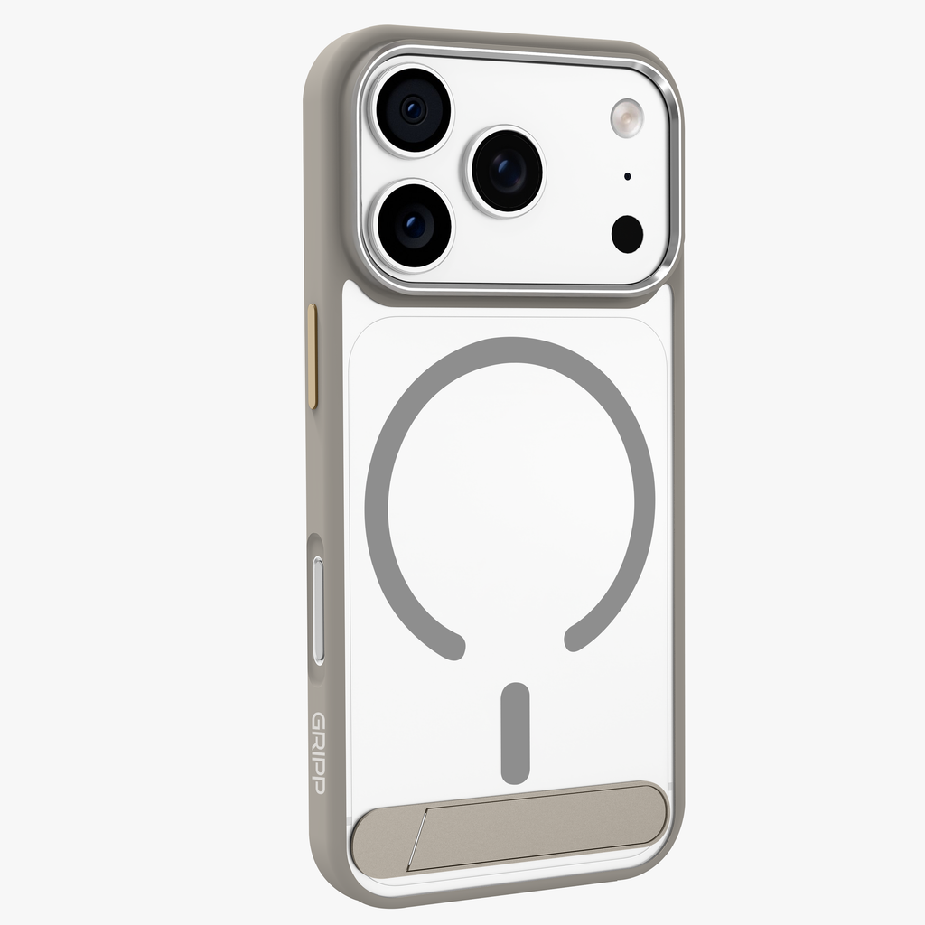 GRIPP Clarion MagStand Apple iPhone 18 Pro MagSafe Case with 8ft Drop Tested - Grey