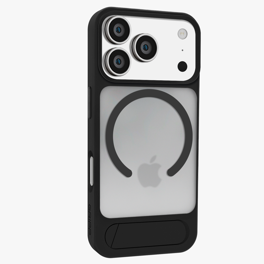 GRIPP Bolt MagStand Apple iPhone 17 Pro MagSafe Case with 8ft Drop Tested - Black