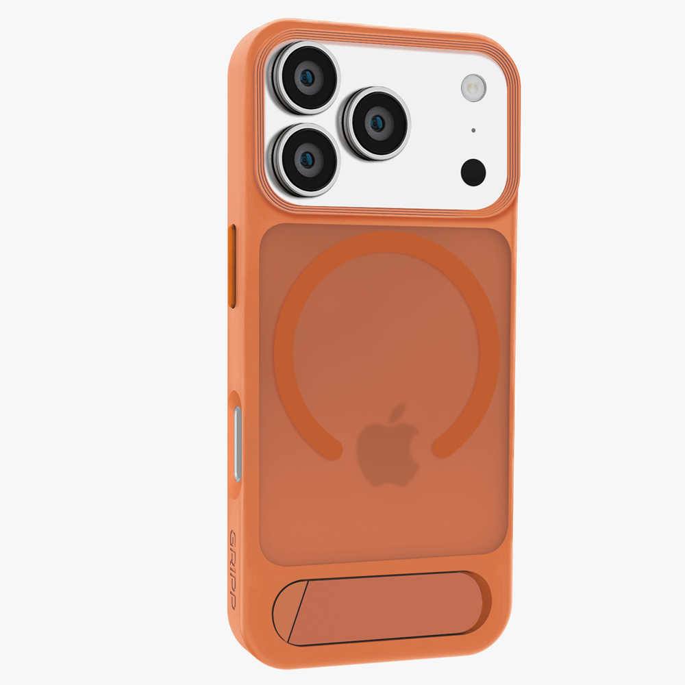 GRIPP Bolt MagStand Apple iPhone 17 Pro Max MagSafe Case with 8ft Drop Tested - Orange