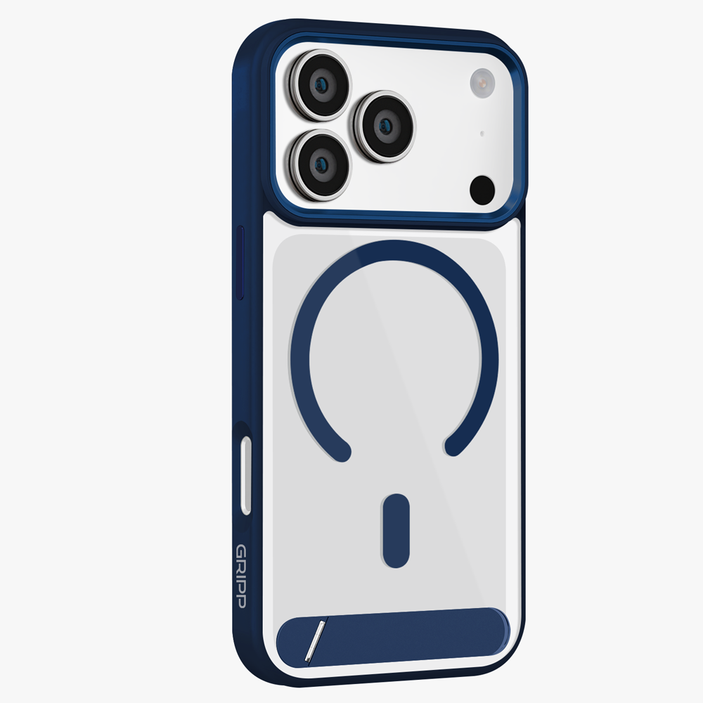 GRIPP Clarion MagStand Apple iPhone 17 Pro Max MagSafe Case with 8ft Drop Tested - Blue