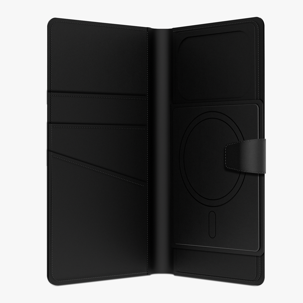 GRIPP Polo Book Wallet Apple iPhone 17 Pro and All MagSafe Phones up to 6.5" / 16.51 cm MagSafe Case - Black