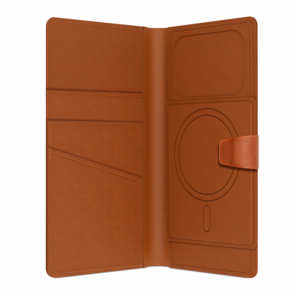 GRIPP Polo Book Wallet Apple iPhone 17 Pro and All MagSafe Phones up to 6.5" / 16.51 cm MagSafe Case - Camel