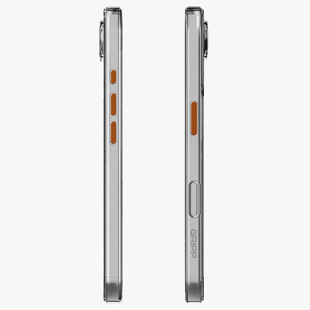 GRIPP Clear Xtreme Apple iPhone 17 Pro MagSafe Case with 8ft Drop Tested - Orange
