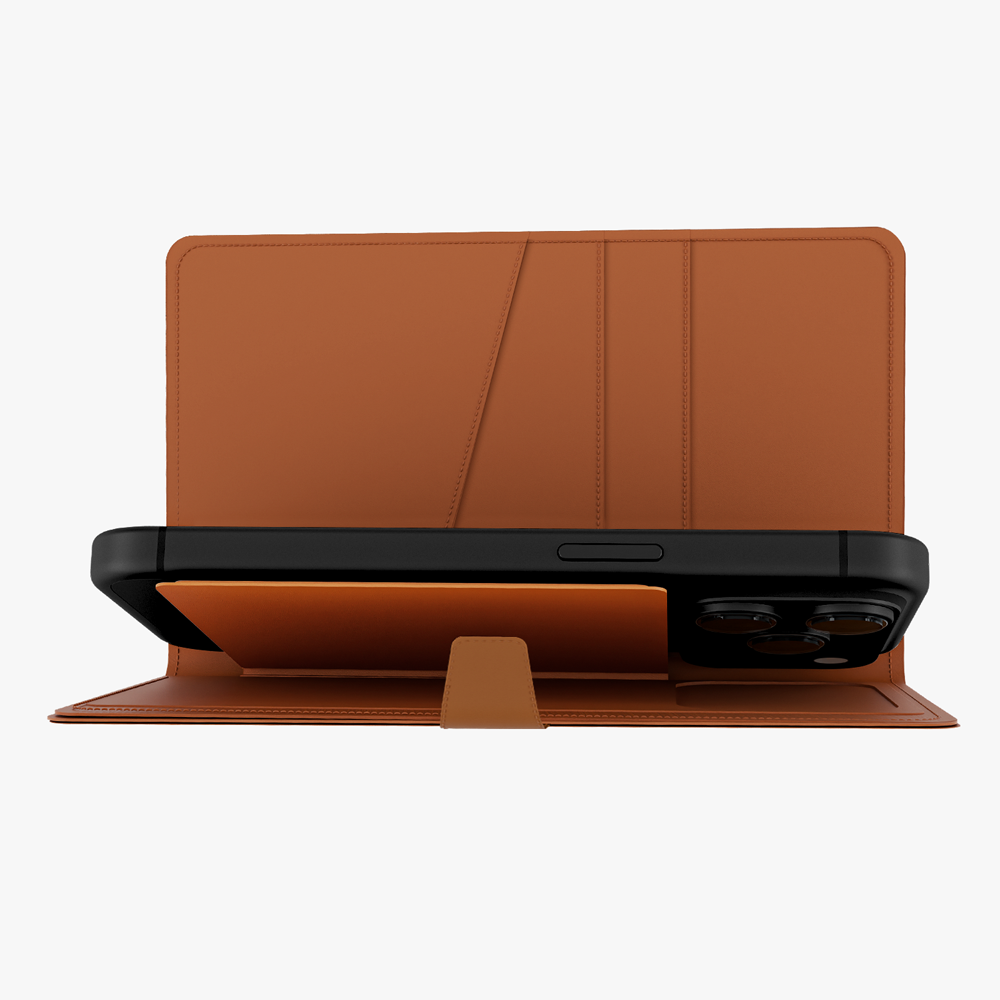 GRIPP Polo Book Wallet Apple iPhone 17 Pro Max and All MagSafe Phones up to 6.9" / 17.53 cm MagSafe Case - Camel