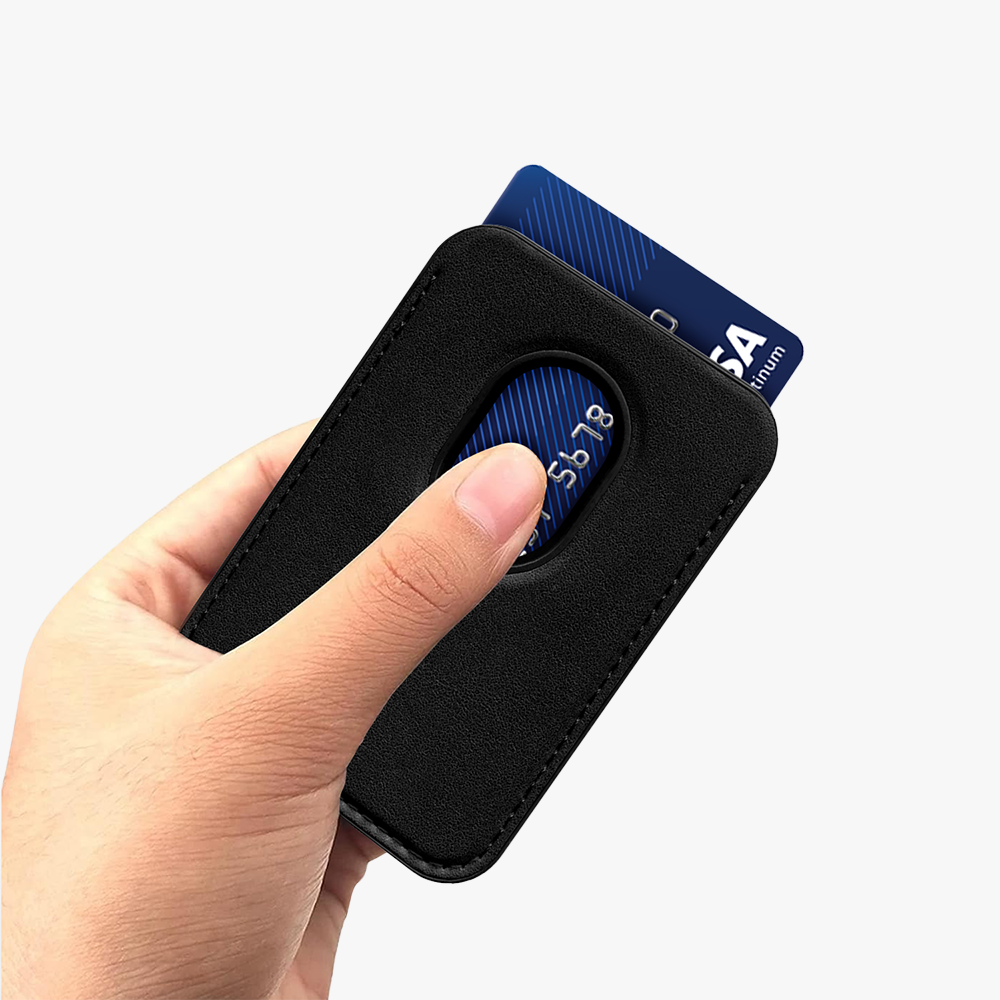 GRIPP Mag Pocket Stand MagSafe Wallet Card Holder - Black