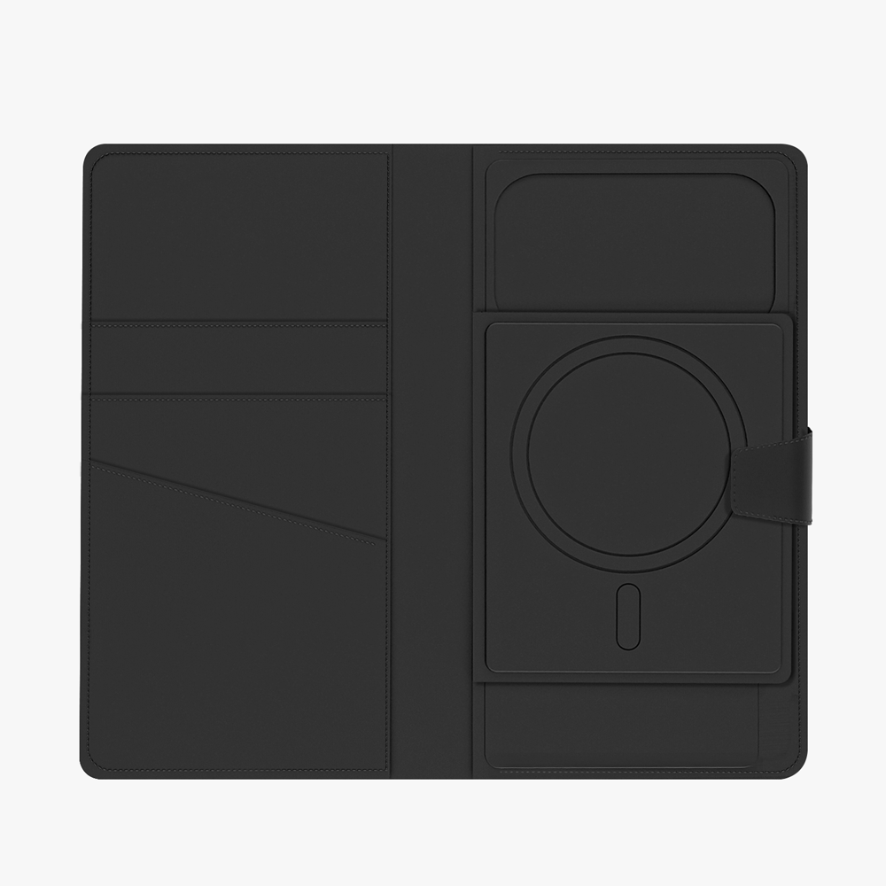 GRIPP Polo Book Wallet Apple iPhone 17 Pro Max and All MagSafe Phones up to 6.9" / 17.53 cm MagSafe Case - Black