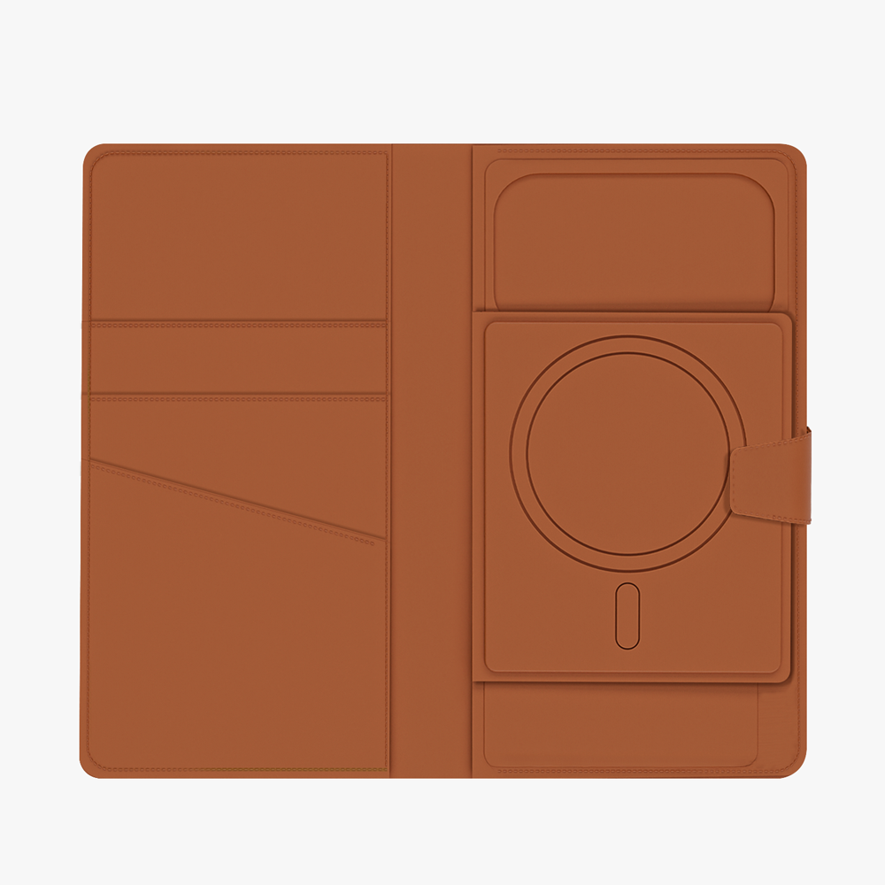 GRIPP Polo Book Wallet Apple iPhone 17 Pro Max and All MagSafe Phones up to 6.9" / 17.53 cm MagSafe Case - Camel