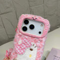Pink hello kitty fur case