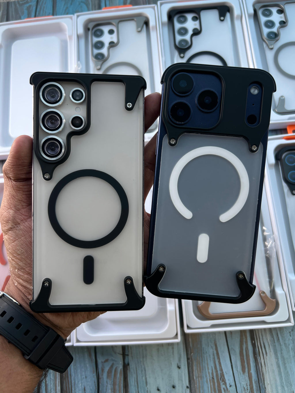 Metal matte Magsafe bumper case