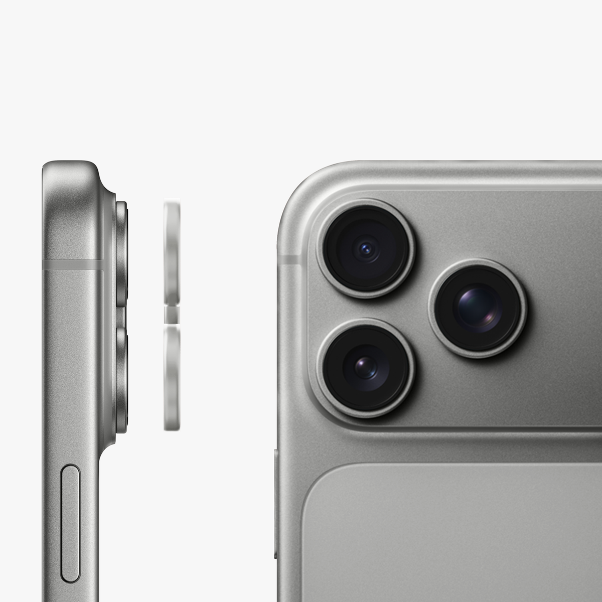 GRIPP Focal Camera Lens Protector 3N1 Compatible with Apple iPhone 17 Pro Max - Silver