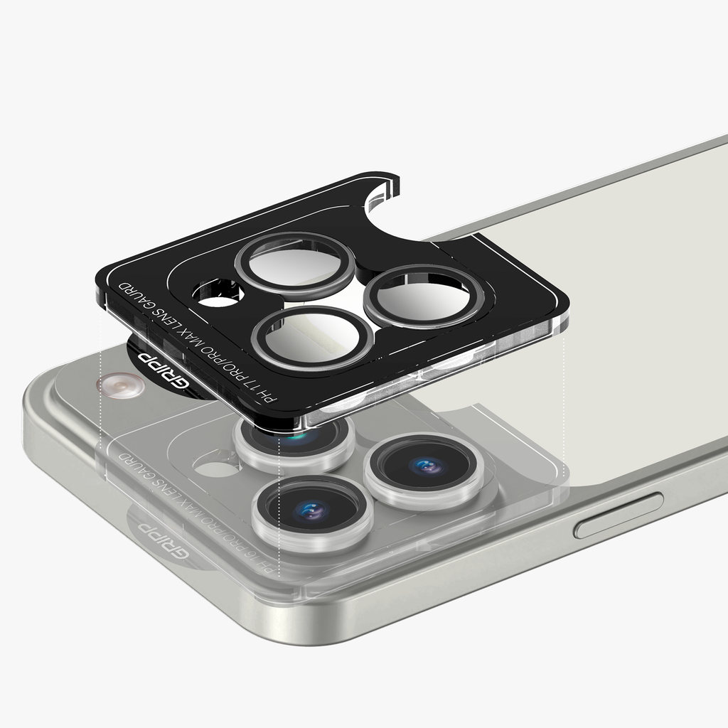 GRIPP Focal Camera Lens Protector 3N1 Compatible with Apple iPhone 17 Pro - Grey