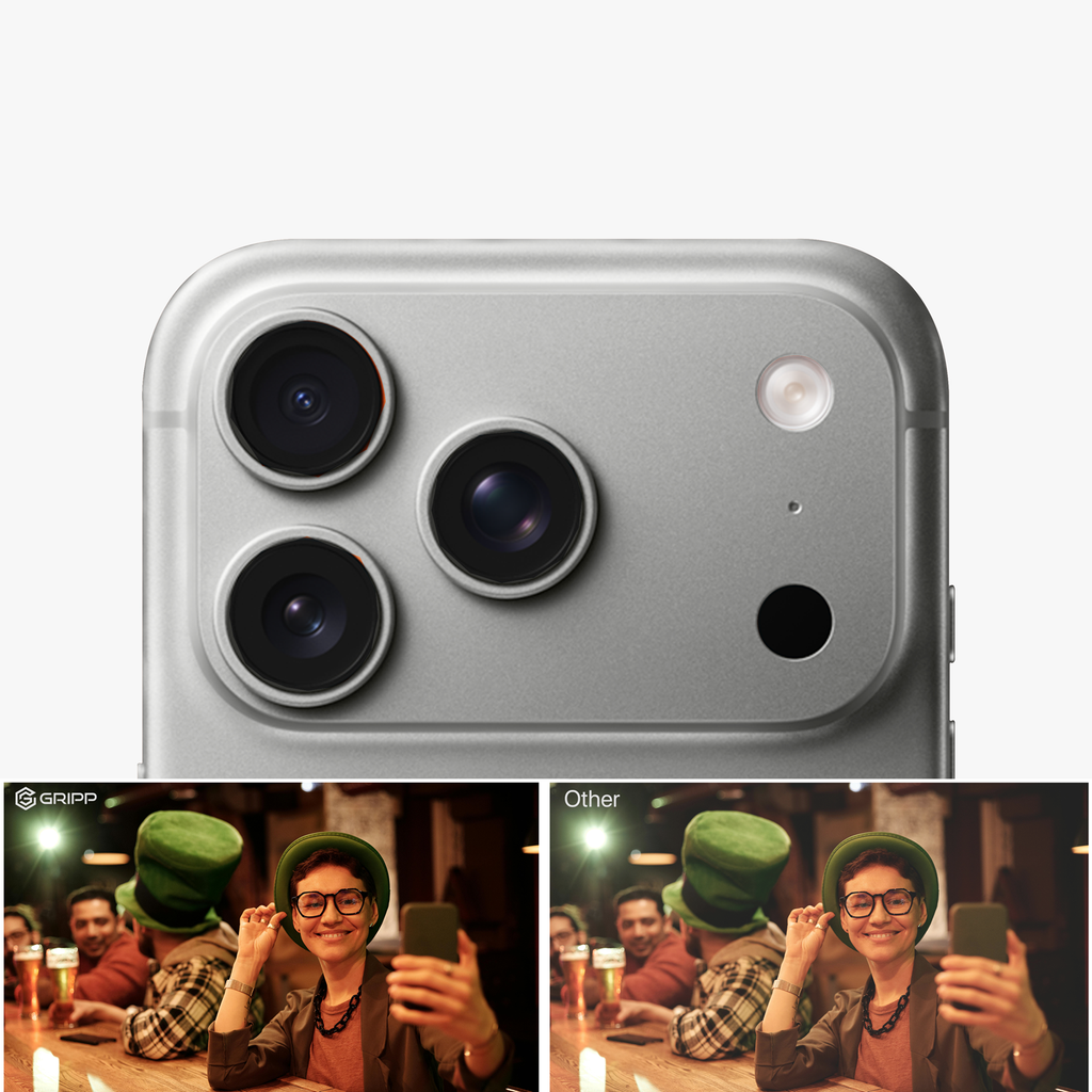 GRIPP Focal Camera Lens Protector 3N1 Compatible with Apple iPhone 17 Pro Max - Grey